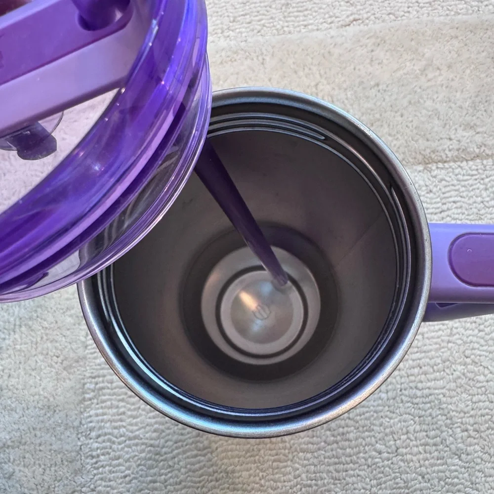 Stanley Lavender Travel Tumbler with Gold Stars - Picture 5 of 12